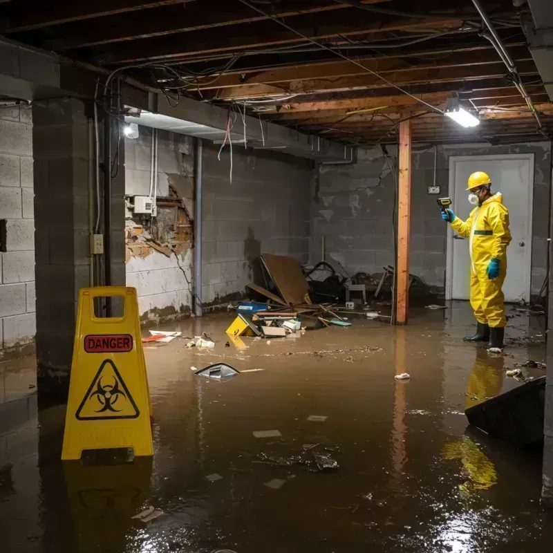 Flooded Basement Electrical Hazard in Florence, CO Property